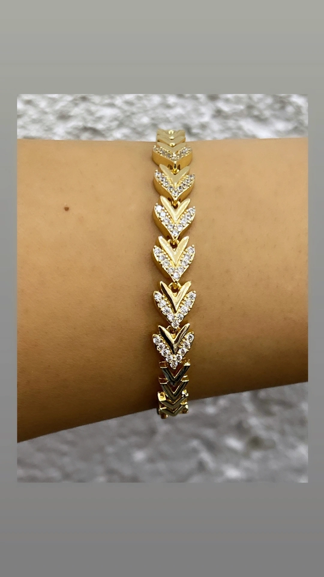 Taşlı xuping bileklik