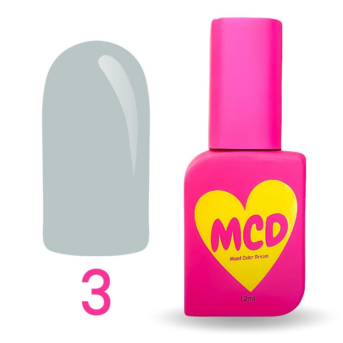 MCD Kalıcı Oje No: 003 Hema-Free Yüksek Pigmentli Alerji Karşıtı Profesyonel Seri 12 ml