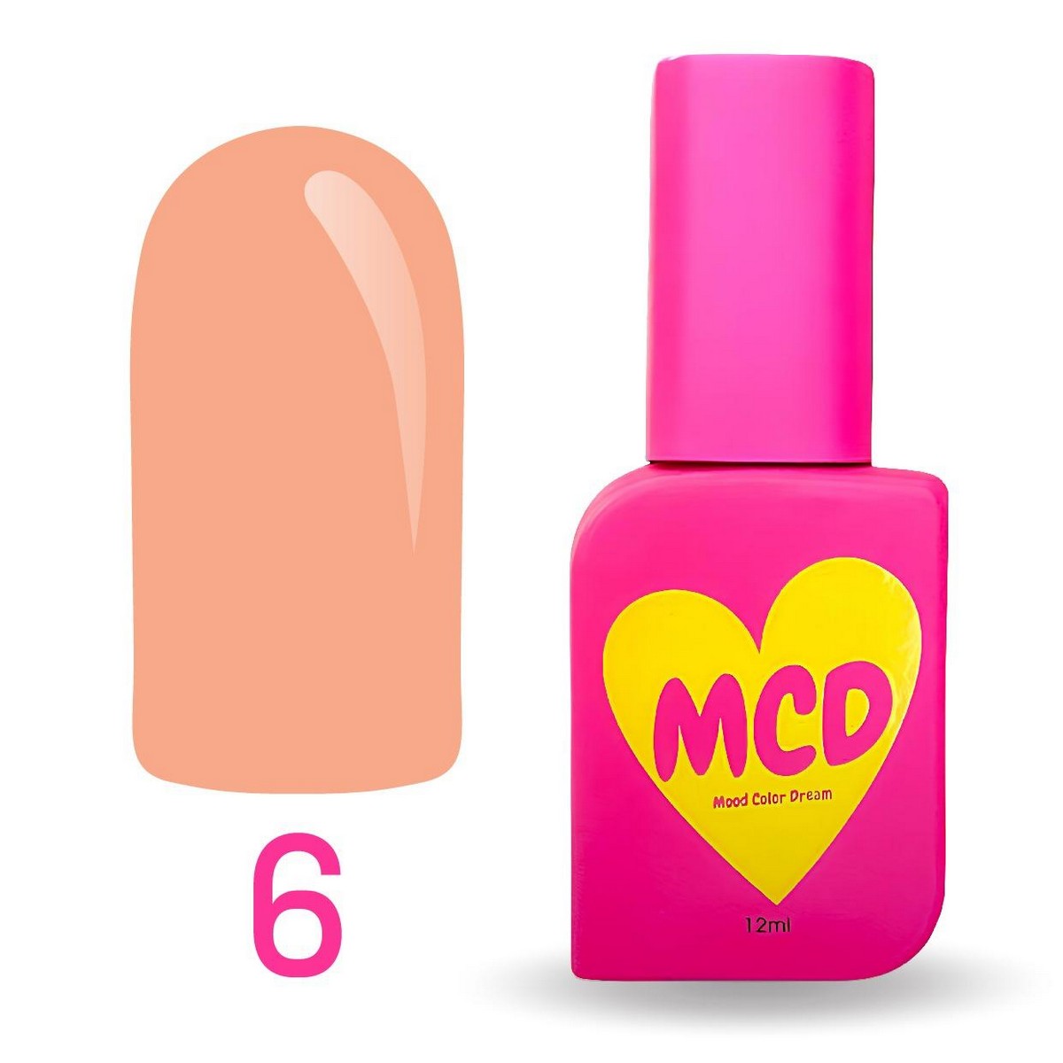 MCD Kalıcı Oje No: 006 Hema-Free Yüksek Pigmentli Alerji Karşıtı Profesyonel Seri 12 ml