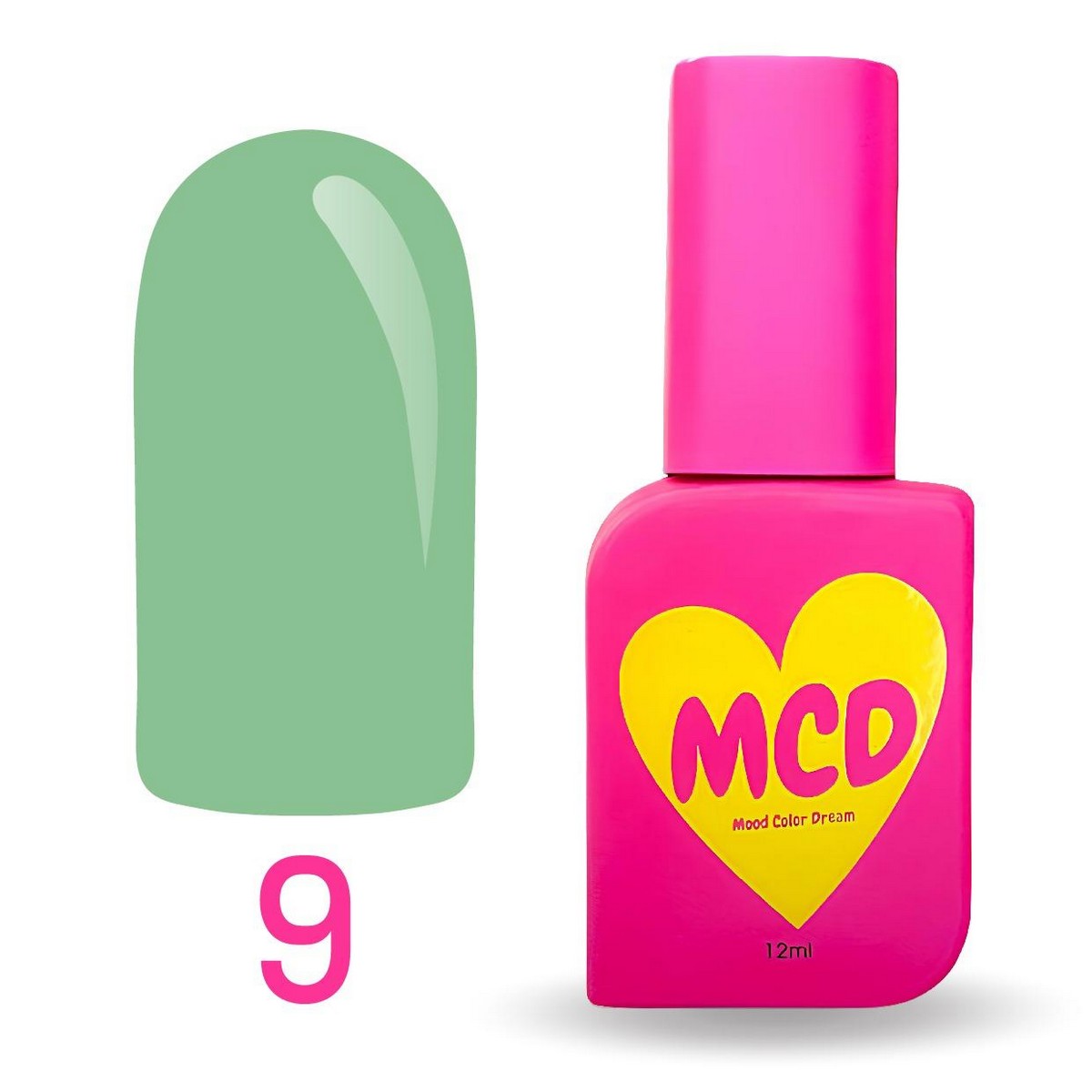 MCD Kalıcı Oje No: 009 Hema-Free Yüksek Pigmentli Alerji Karşıtı Profesyonel Seri 12 ml