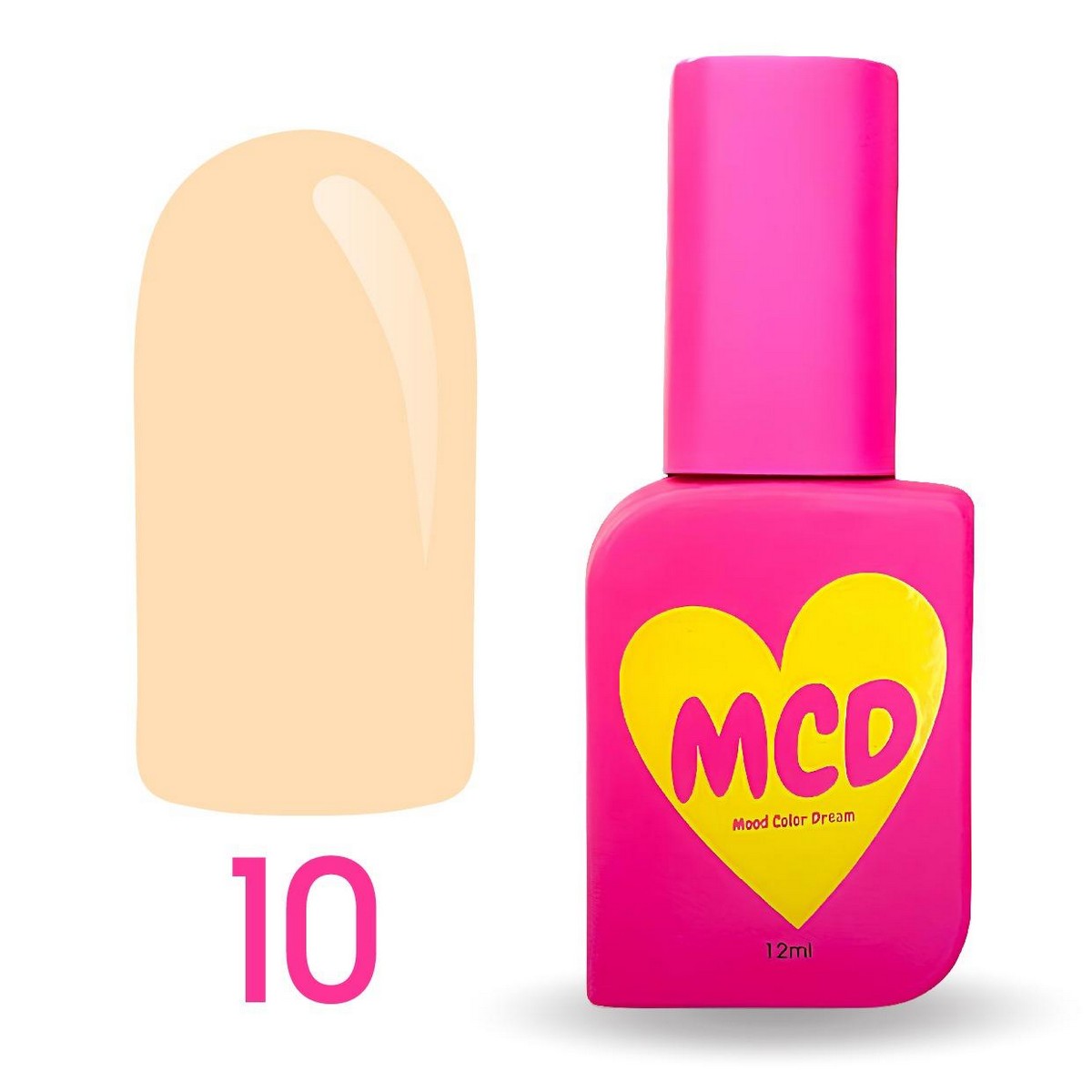 MCD Kalıcı Oje No: 010 Hema-Free Yüksek Pigmentli Alerji Karşıtı Profesyonel Seri 12 ml
