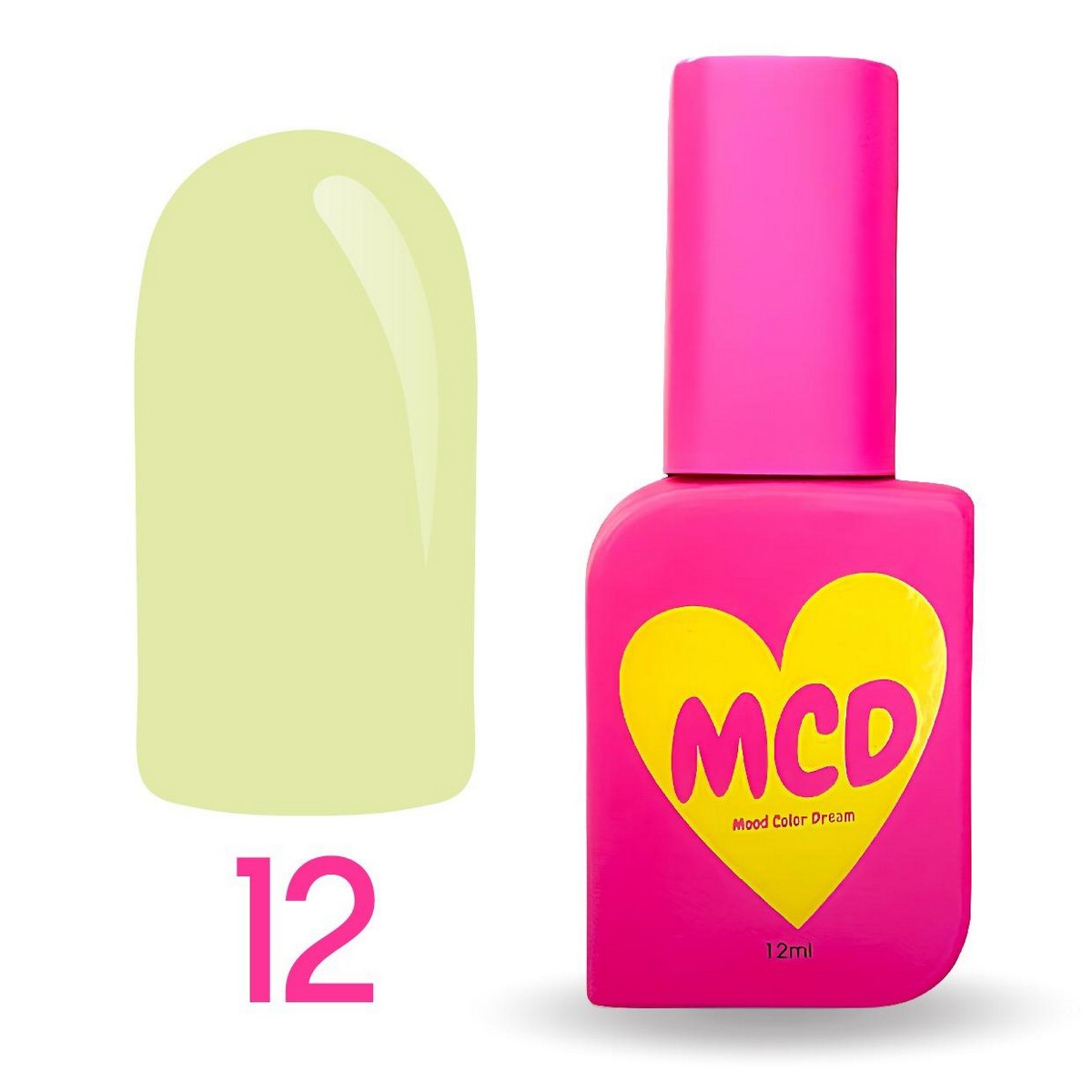MCD Kalıcı Oje No: 012 Hema-Free Yüksek Pigmentli Alerji Karşıtı Profesyonel Seri 12 ml