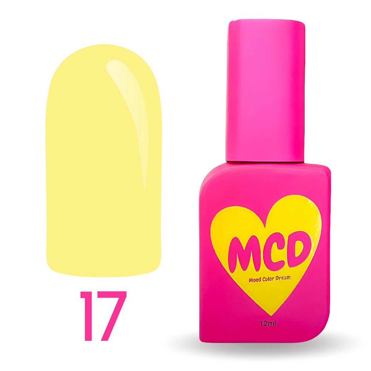 MCD Kalıcı Oje No: 017 Hema-Free Yüksek Pigmentli Alerji Karşıtı Profesyonel Seri 12 ml