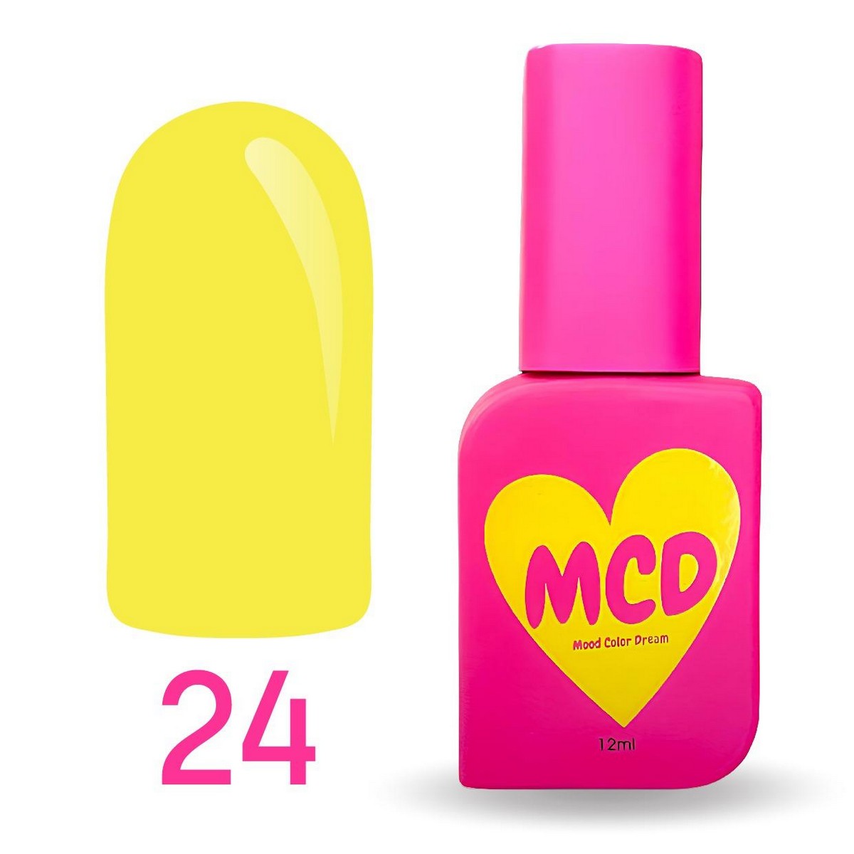 MCD Kalıcı Oje No: 024 Hema-Free Yüksek Pigmentli Alerji Karşıtı Profesyonel Seri 12 ml