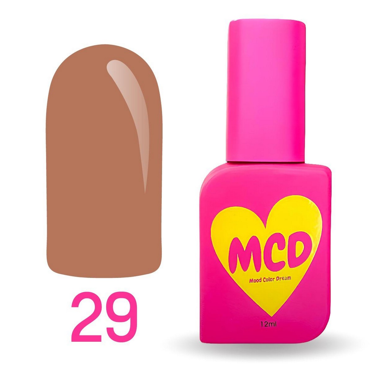 MCD Kalıcı Oje No: 029 Hema-Free Yüksek Pigmentli Alerji Karşıtı Profesyonel Seri 12 ml