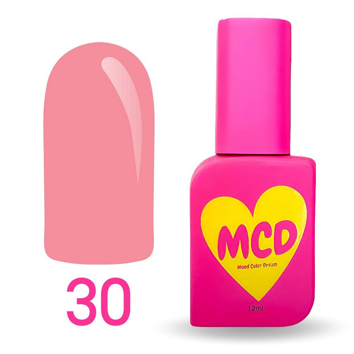 MCD Kalıcı Oje No: 030 Hema-Free Yüksek Pigmentli Alerji Karşıtı Profesyonel Seri 12 ml