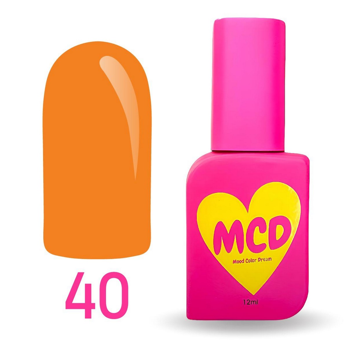 MCD Kalıcı Oje No: 040 Hema-Free Yüksek Pigmentli Alerji Karşıtı Profesyonel Seri 12 ml