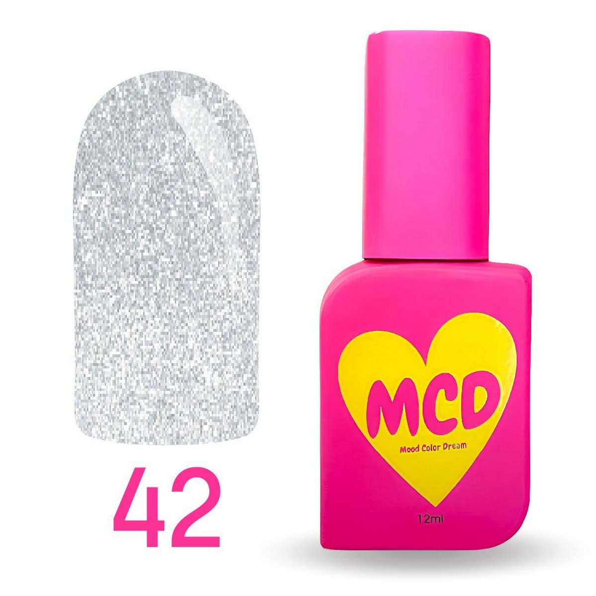 MCD Kalıcı Oje No: 042 Hema-Free Yüksek Pigmentli Alerji Karşıtı Profesyonel Seri 12 ml