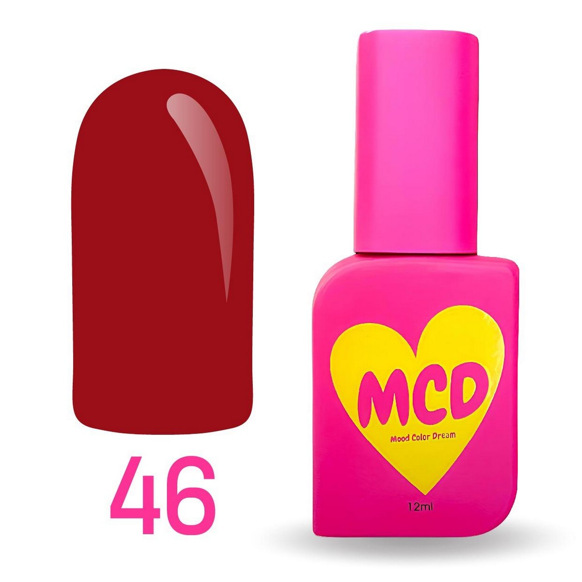 MCD Kalıcı Oje No: 046 Hema-Free Yüksek Pigmentli Alerji Karşıtı Profesyonel Seri 12 ml
