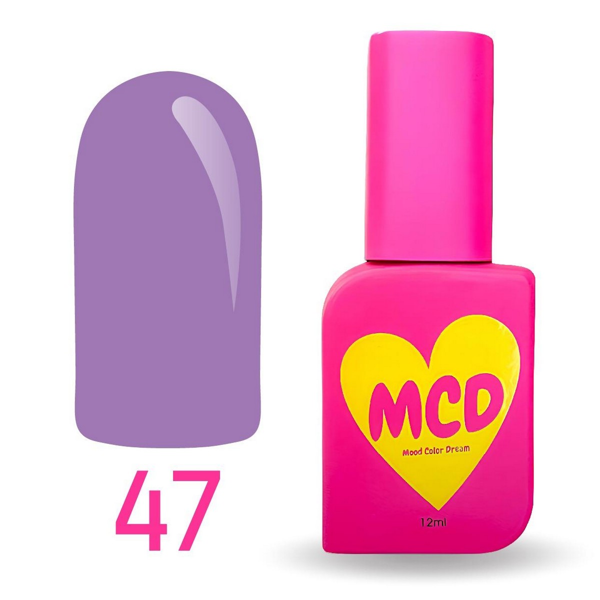 MCD Kalıcı Oje No: 047 Hema-Free Yüksek Pigmentli Alerji Karşıtı Profesyonel Seri 12 ml
