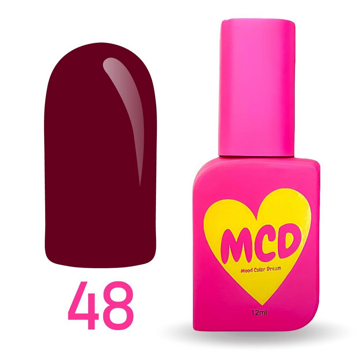MCD Kalıcı Oje No: 048 Hema-Free Yüksek Pigmentli Alerji Karşıtı Profesyonel Seri 12 ml