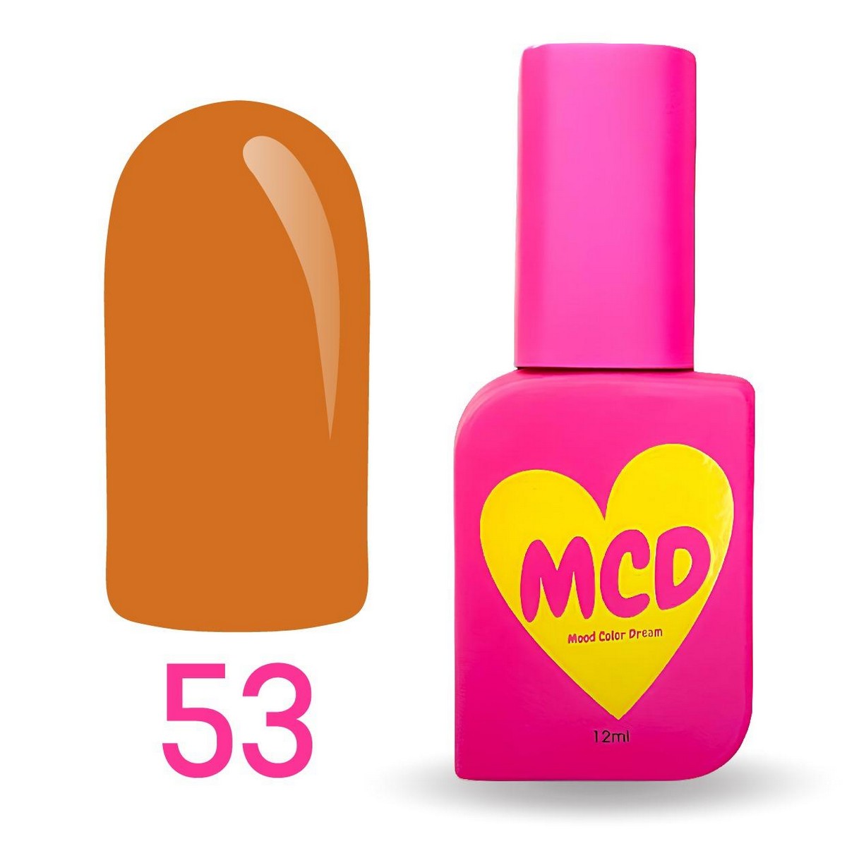 MCD Kalıcı Oje No: 053 Hema-Free Yüksek Pigmentli Alerji Karşıtı Profesyonel Seri 12 ml