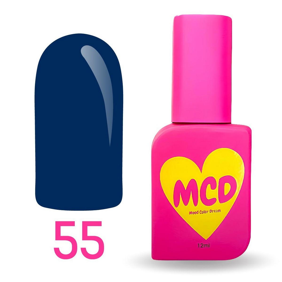 MCD Kalıcı Oje No: 055 Hema-Free Yüksek Pigmentli Alerji Karşıtı Profesyonel Seri 12 ml