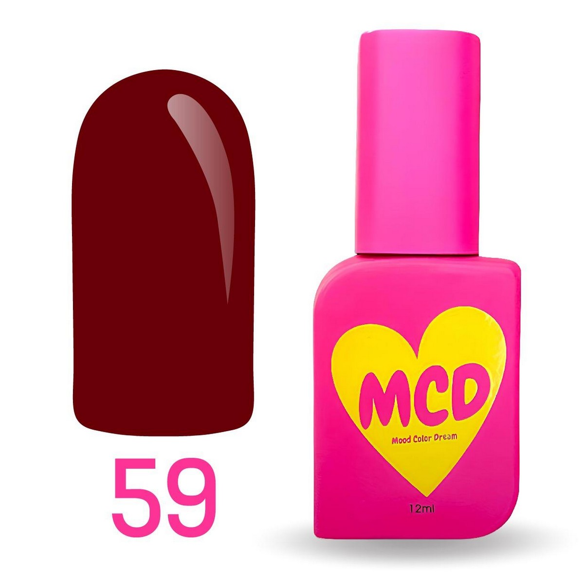 MCD Kalıcı Oje No: 059 Hema-Free Yüksek Pigmentli Alerji Karşıtı Profesyonel Seri 12 ml