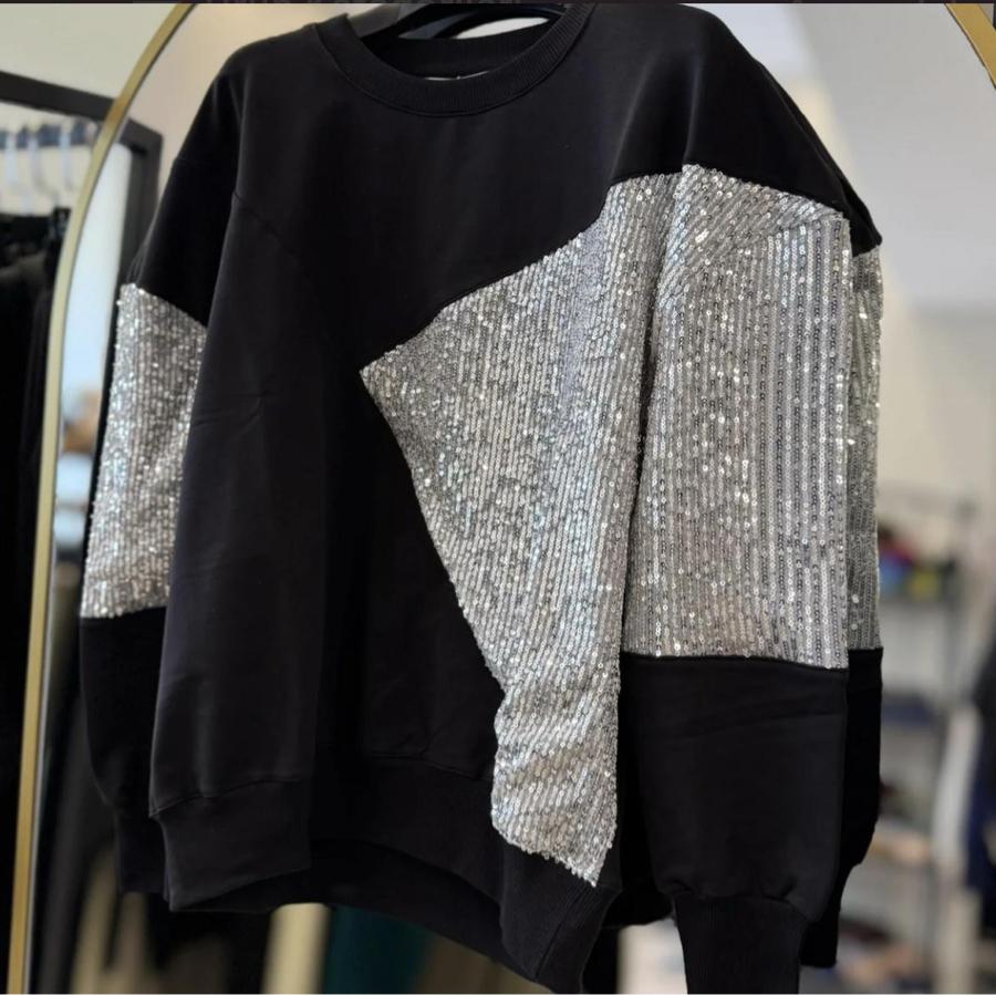 ZRA Pullu Sweat-Siyah