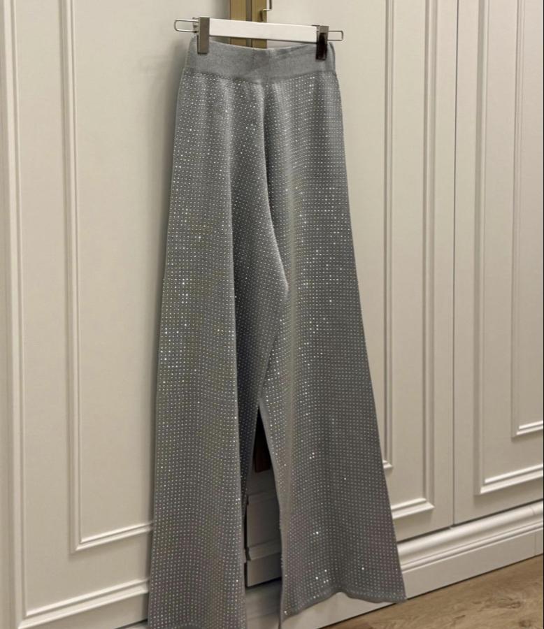 Merserize Shine Pantolon - Gri