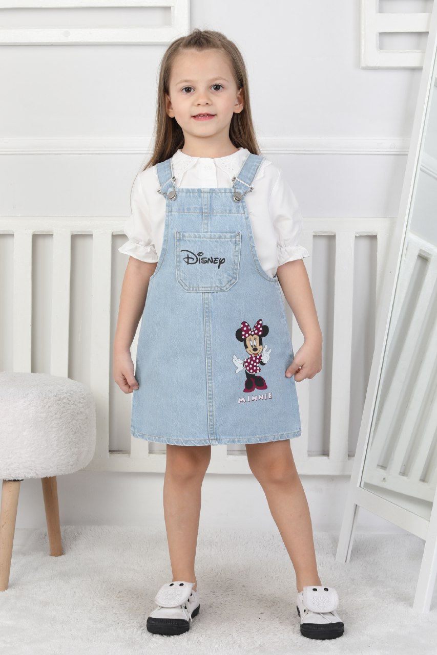 YSM KİDS %100 PAMUK BASKILI KOT JİLE