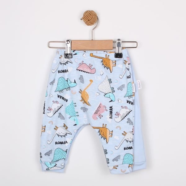 KARDELYA BEBE DİNO BASKILI ERKEK BEBEK PANTOLON
