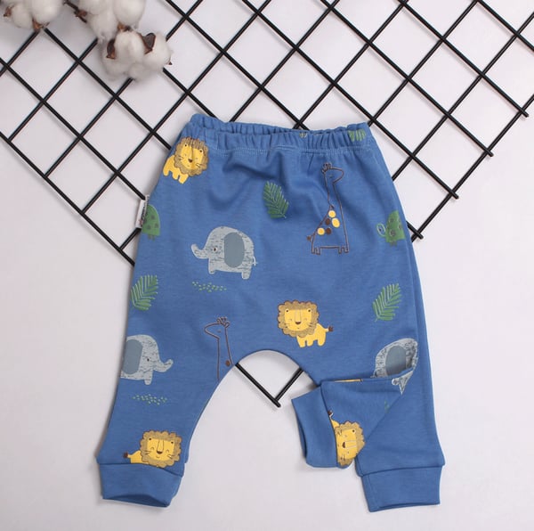 KARDELYA BEBE HAYVAN BASKILI ERKEK BEBEK TEK ALT