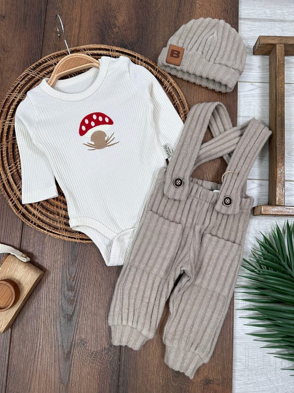 MANTARLI SALOPETLİ UNİSEX TULUM