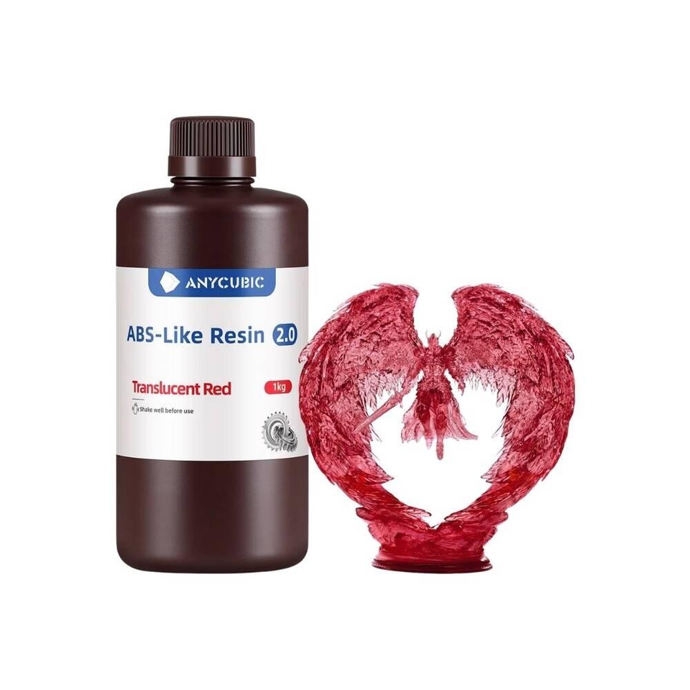 Anycubic ABS-Like Reçine 2.0 - Yarı Saydam Kırmızı - 1 Kg - SABL2TR