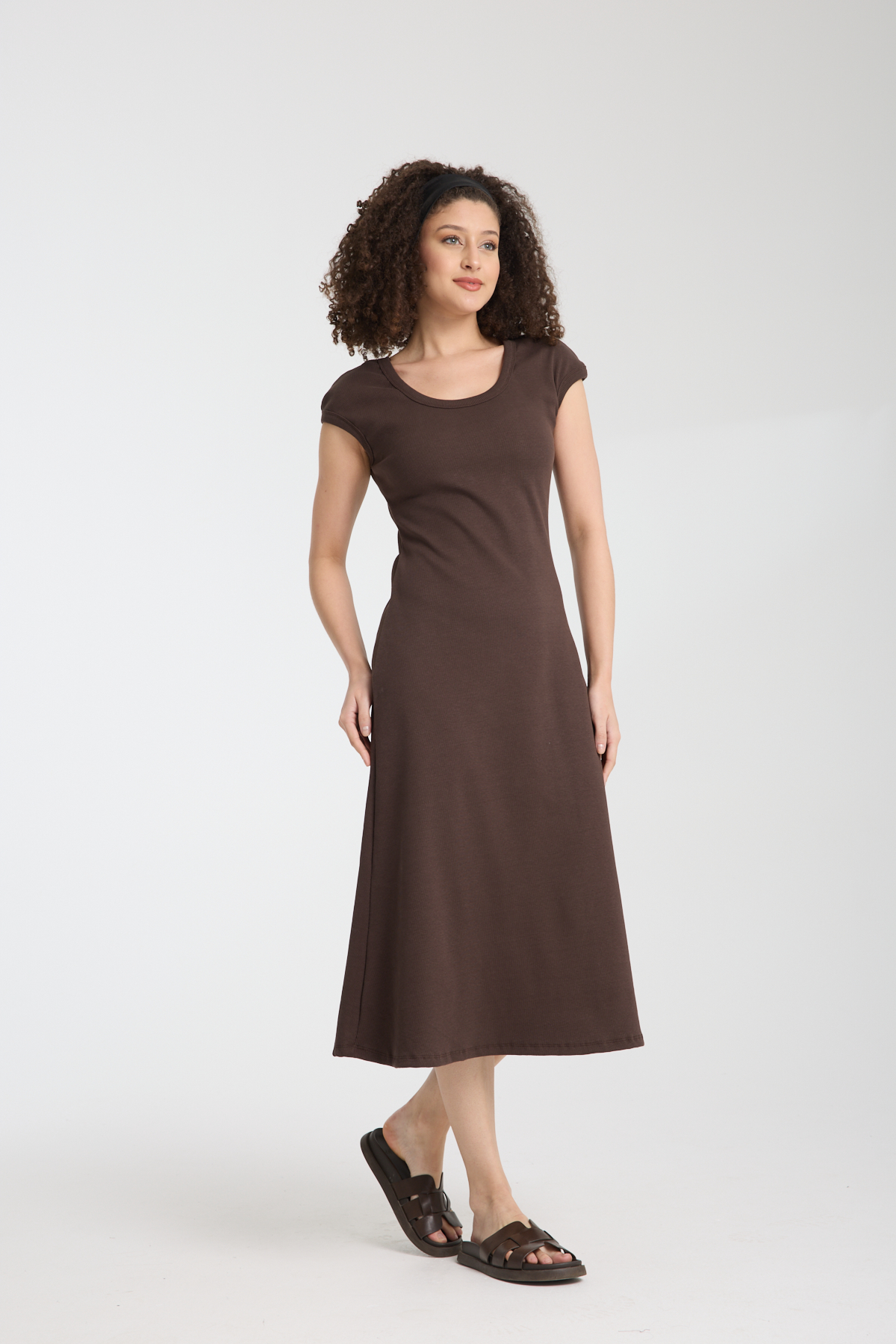 Fitilli Rustik Ribana Elbise