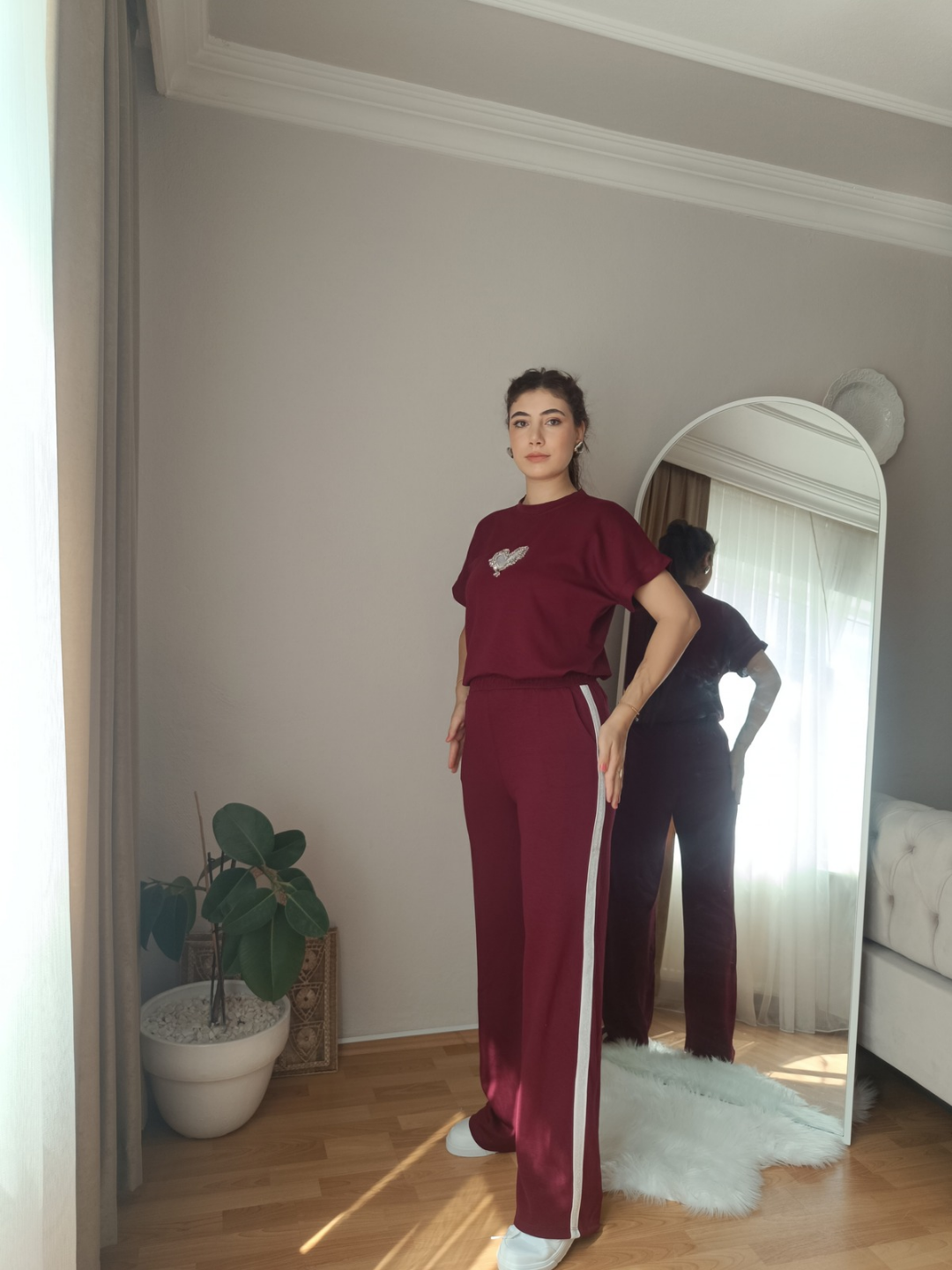 Bordo Eşofman Takımı