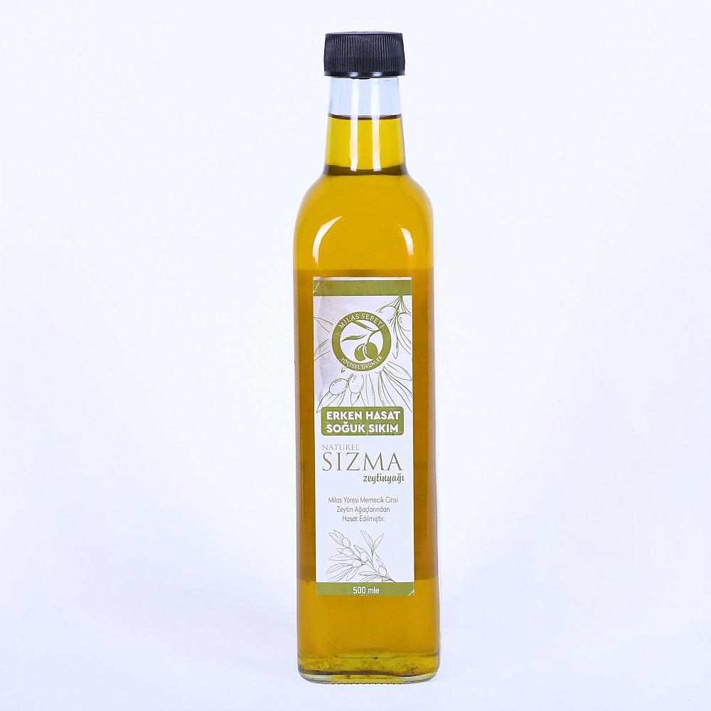 ERKEN HASAT SOĞUK SIKIM NATUREL SIZMA ZEYTİNYAĞI 500 ML