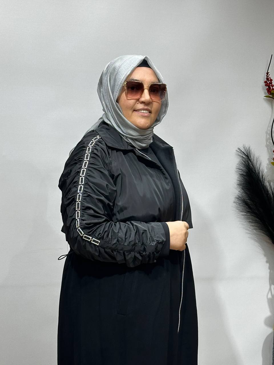 KADİFE TRENÇ CEKET-SİYAH