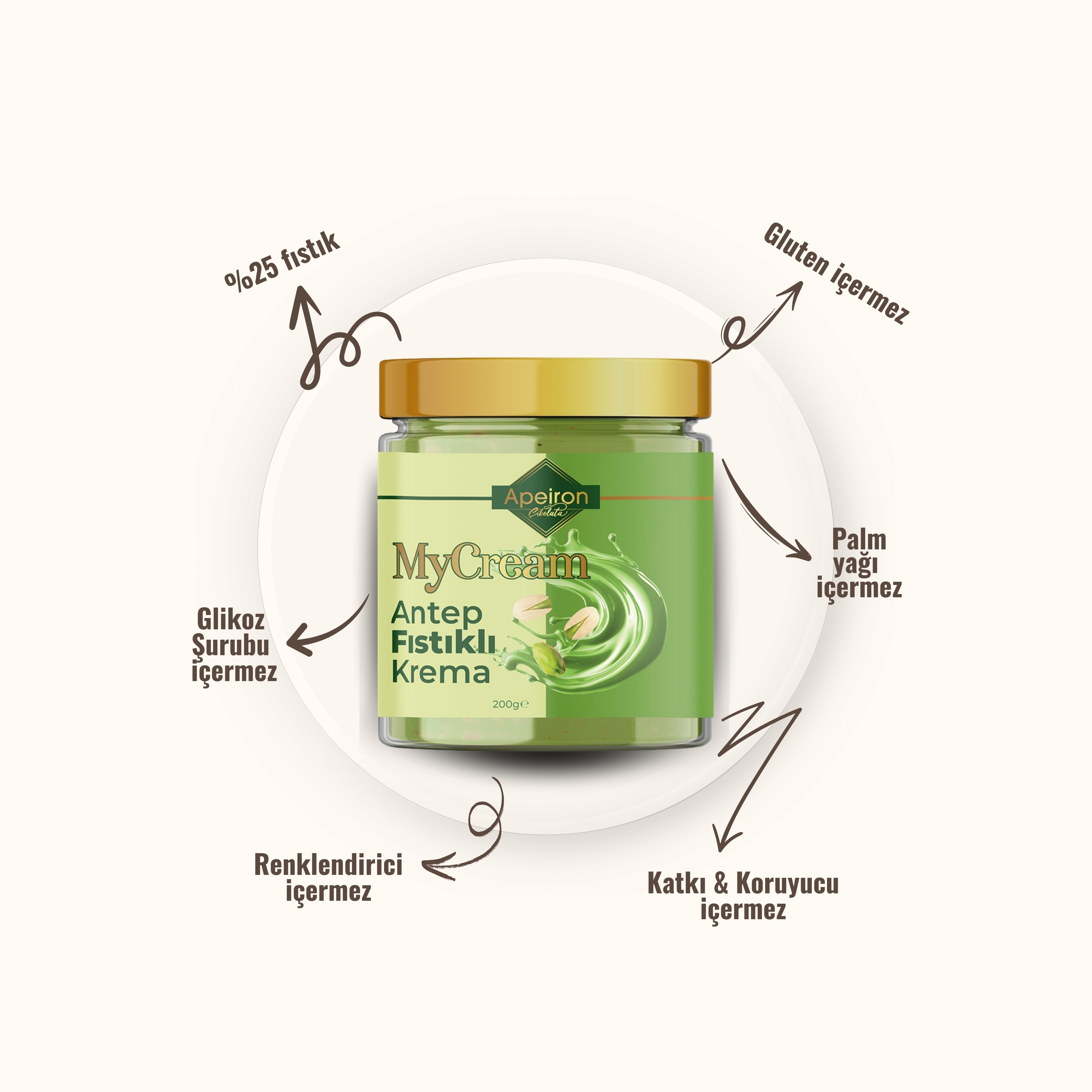 MyCream Antep Fıstık Kreması 200 g