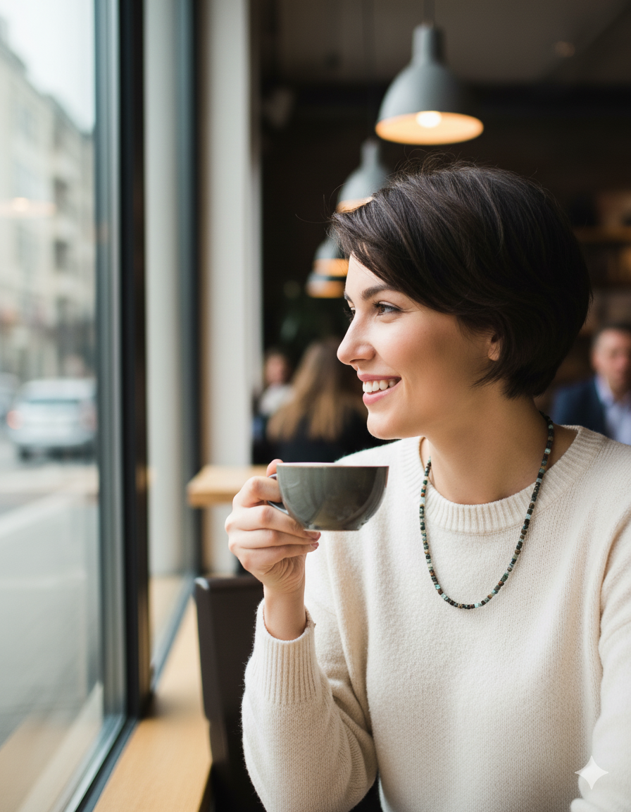 Krizokol (Peru) Doğaltaş Kolye