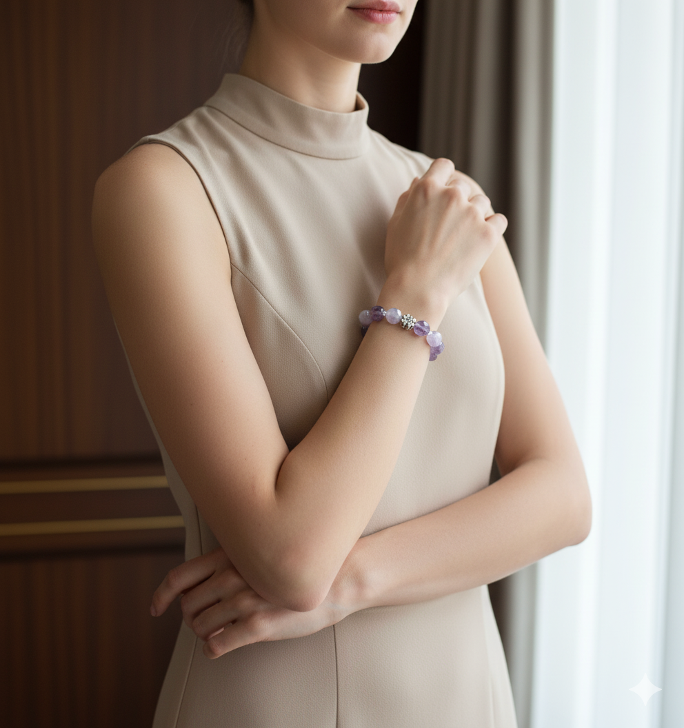 Ametist Doğaltaş Bileklik