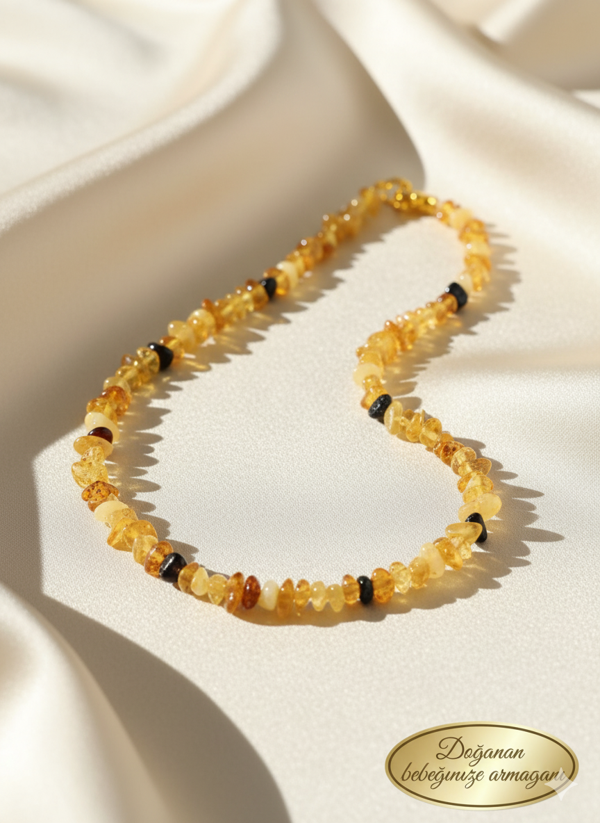 BEBEK KEHRİBAR KOLYE