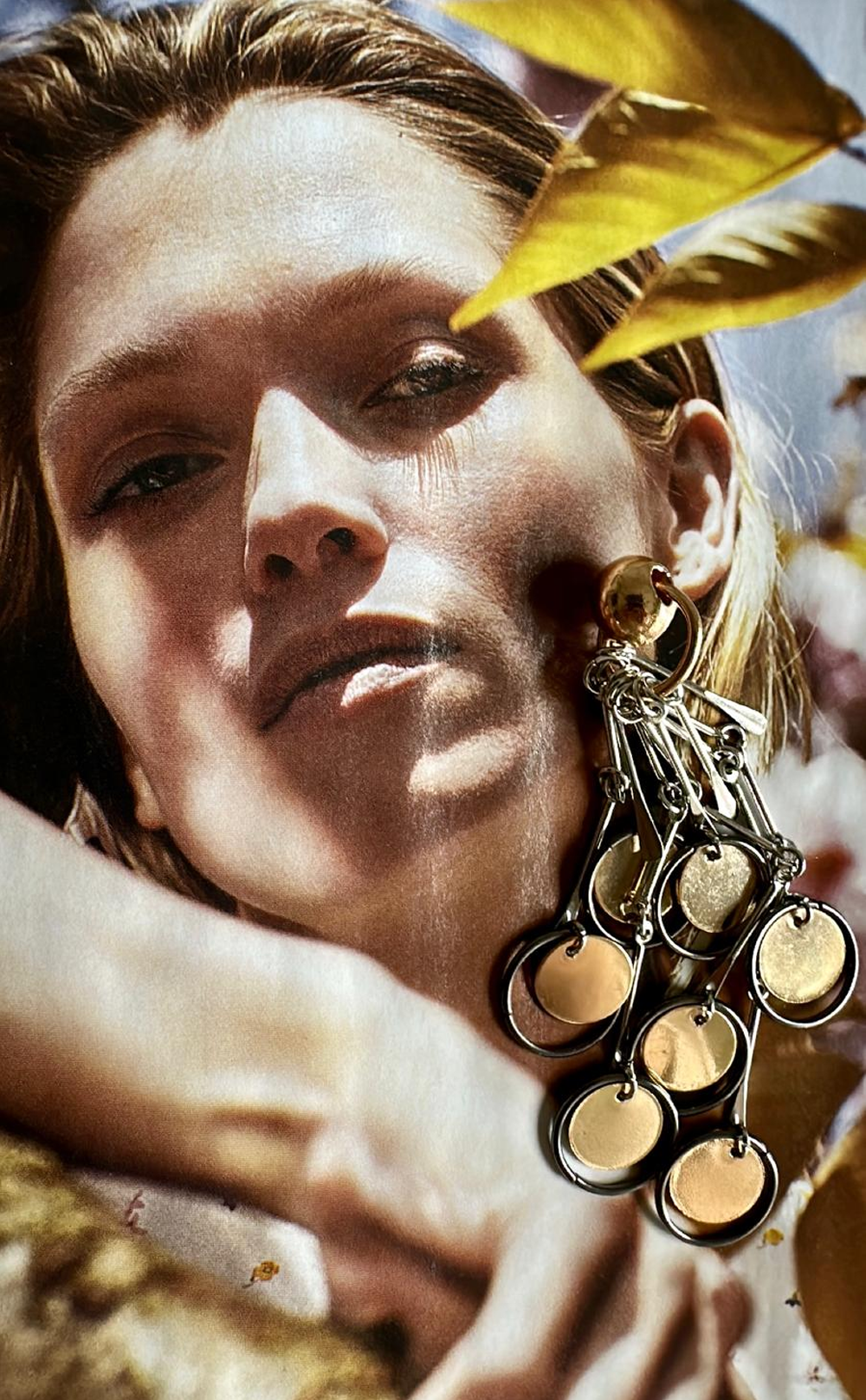 Gece Diskleri Özel Tasarım Küpe