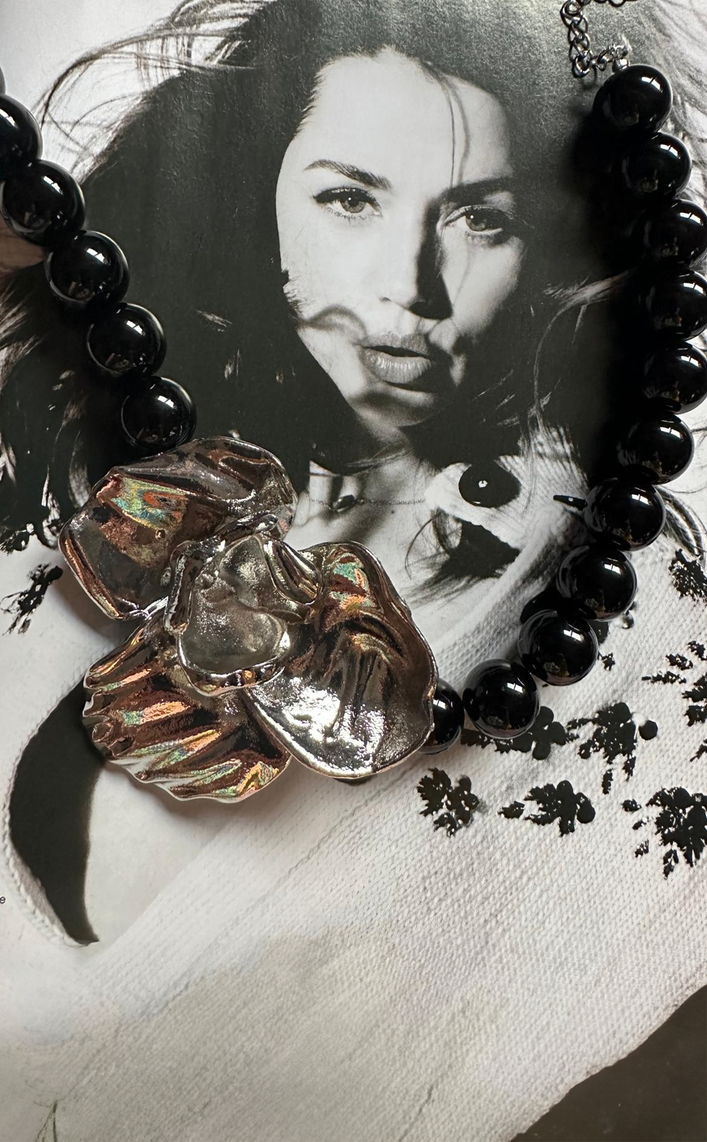 Gece Orkidesi Özel Tasarım Kolye