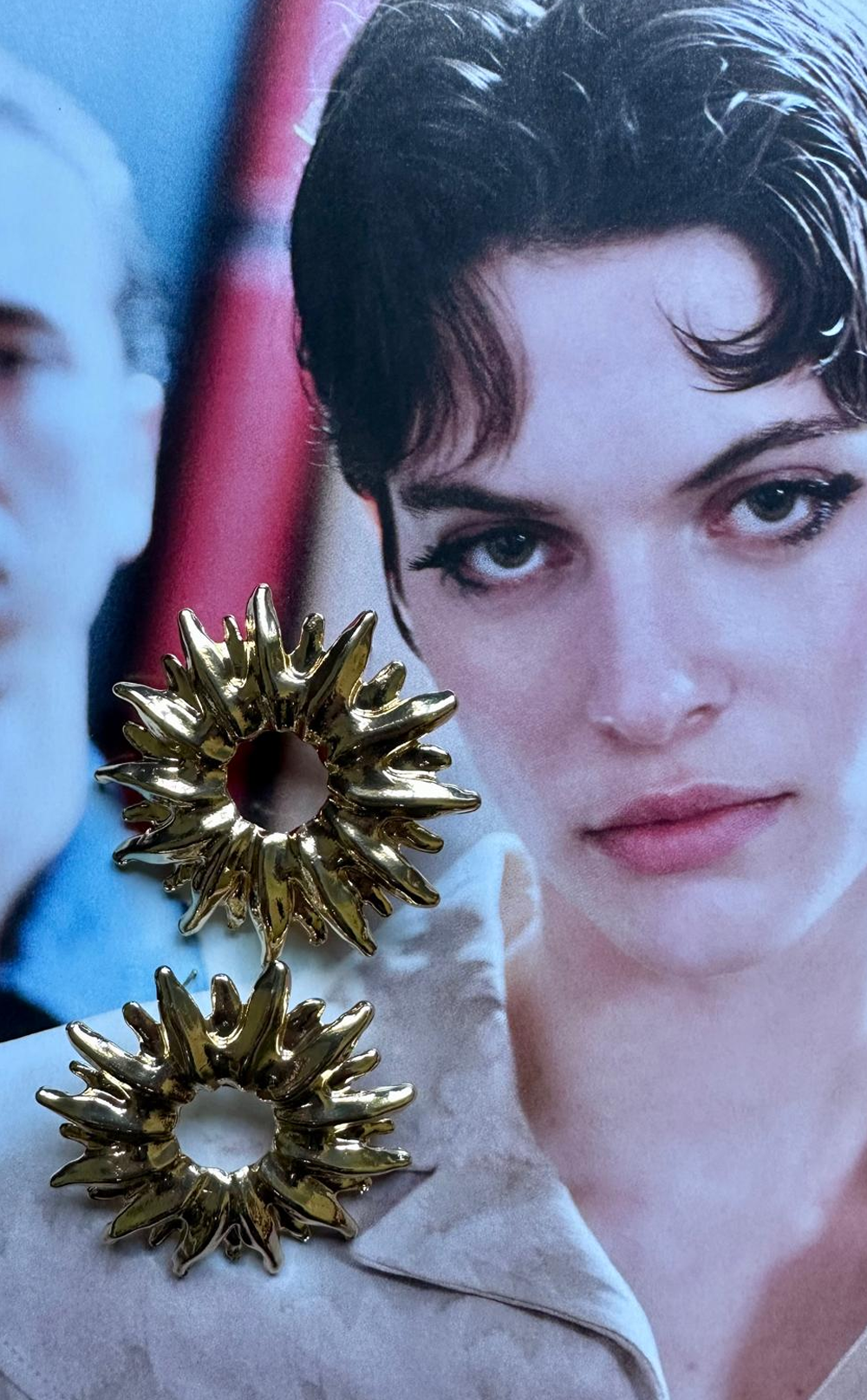 Güneş Tacı Özel Tasarım Küpe