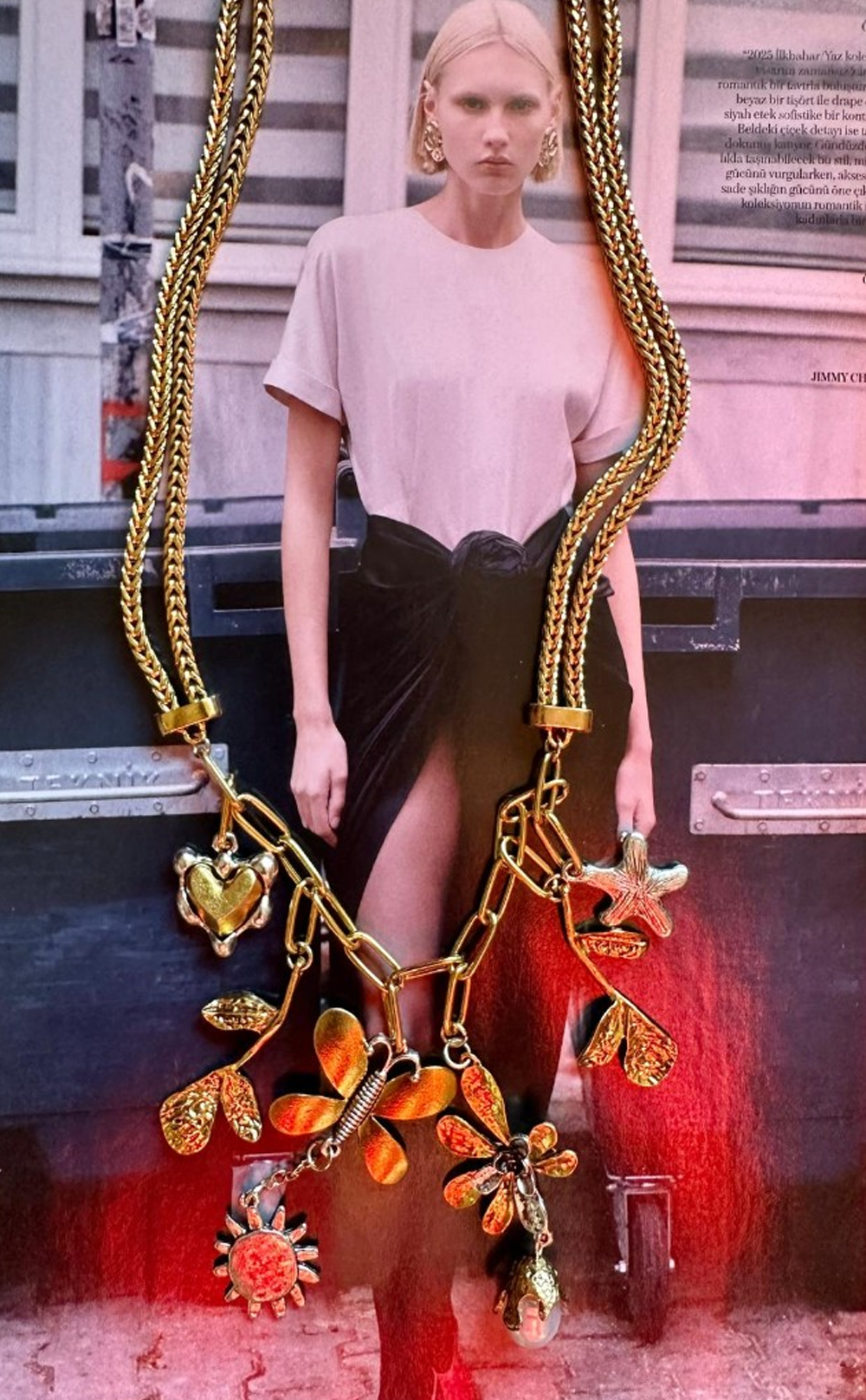 Vintage Kelebek Özel Tasarım Kolye