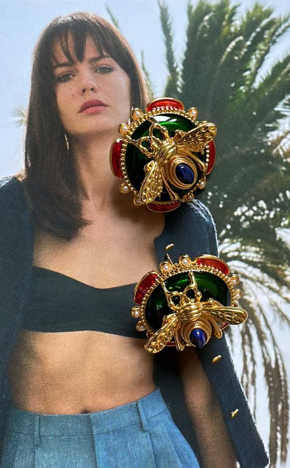 Zümrüt Kovan Özel Tasarım Küpe