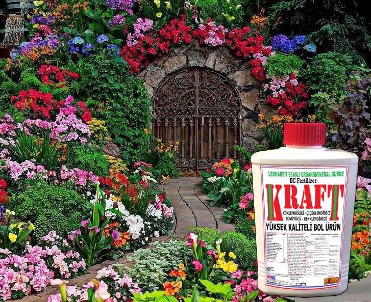 KRAFFT SÜPER ORGANOMİBNERAL GÜBRE EV  ÇİÇEKLERİ VE KÜÇÜK BAHÇELER 500  CC