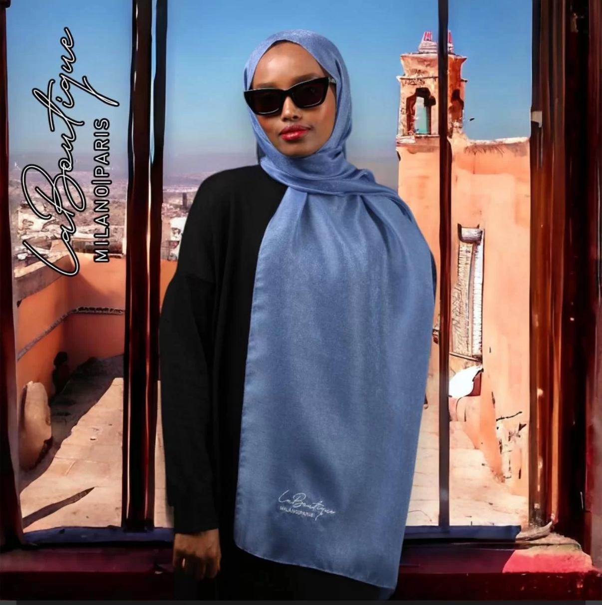 LA BOUTIQUE SİMLİ ŞAL İNDİGO