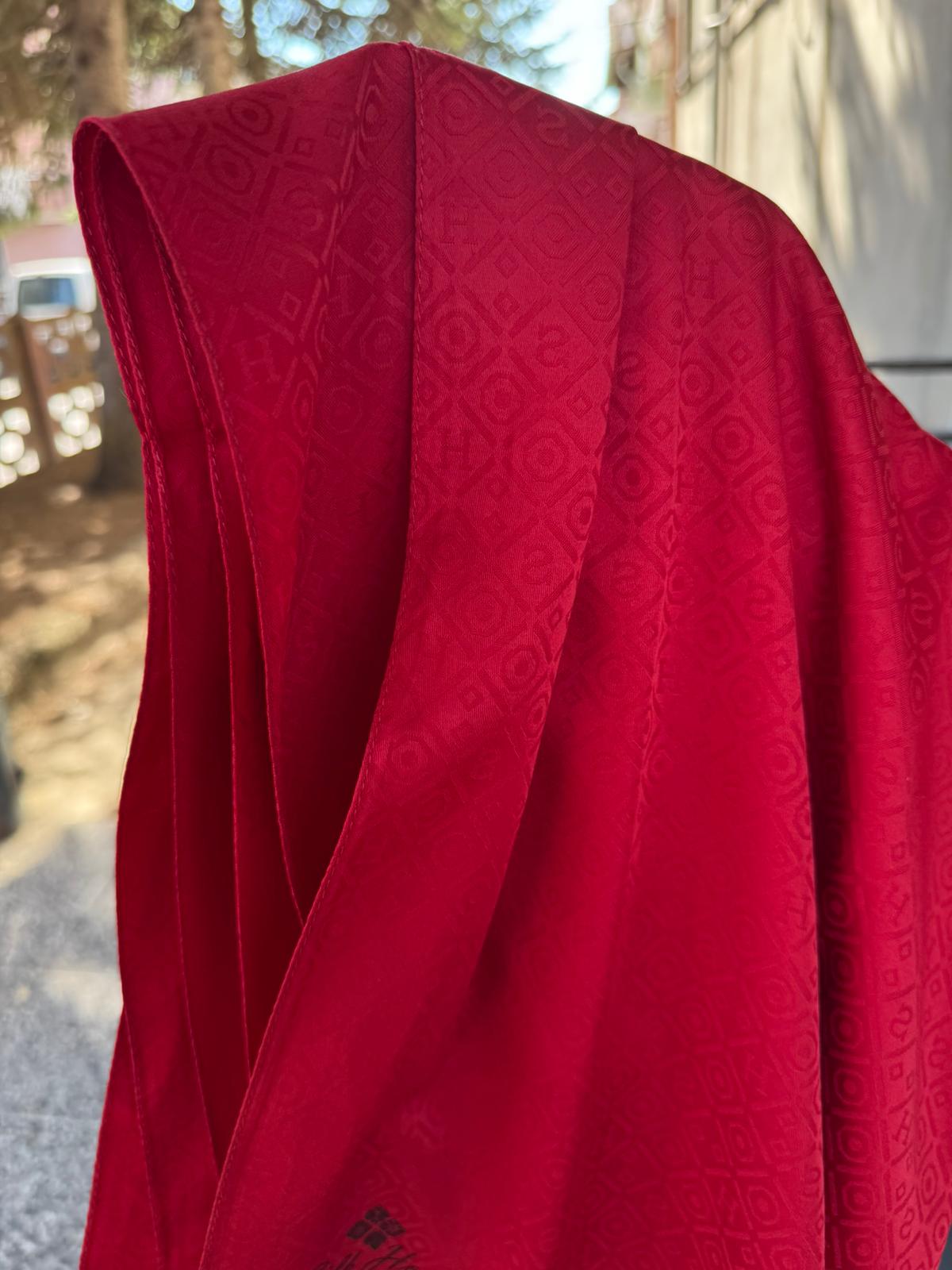 SİLK HOME DELUXE ŞAL  01  KIRMIZI