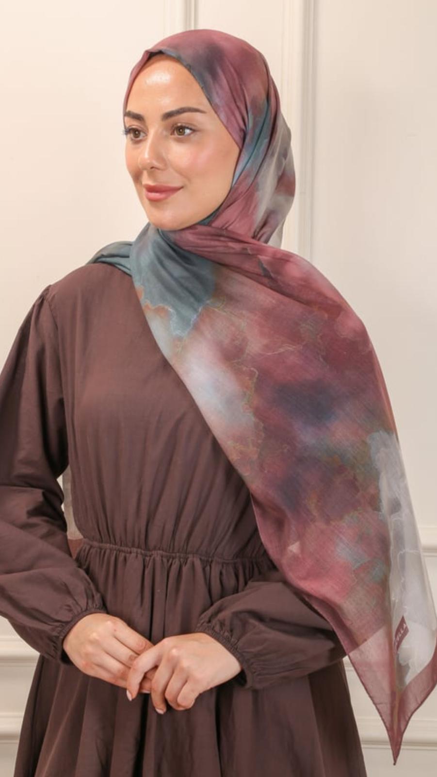 LOCELLA SOFT VUAL  ŞAL 0001 VİŞNE