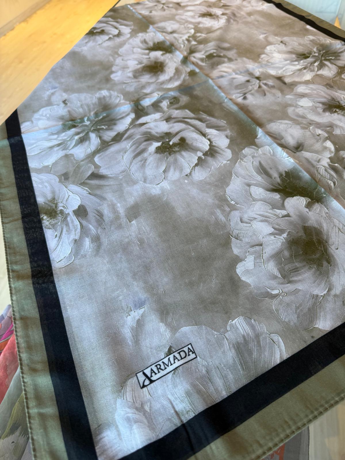 ARMADA ELEGANS SOFT ŞAL ÇİÇEK DESEN 10