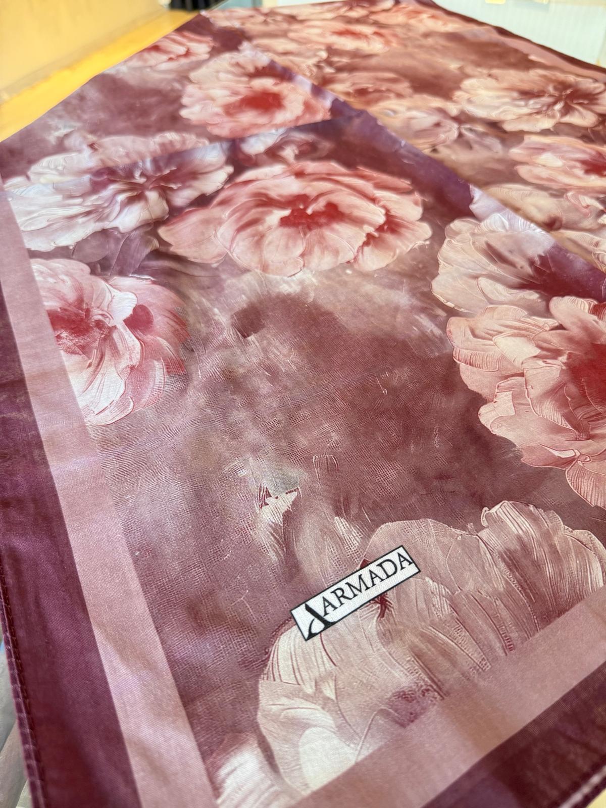 ARMADA ELEGANS SOFT ŞAL ÇİÇEK DESEN 16