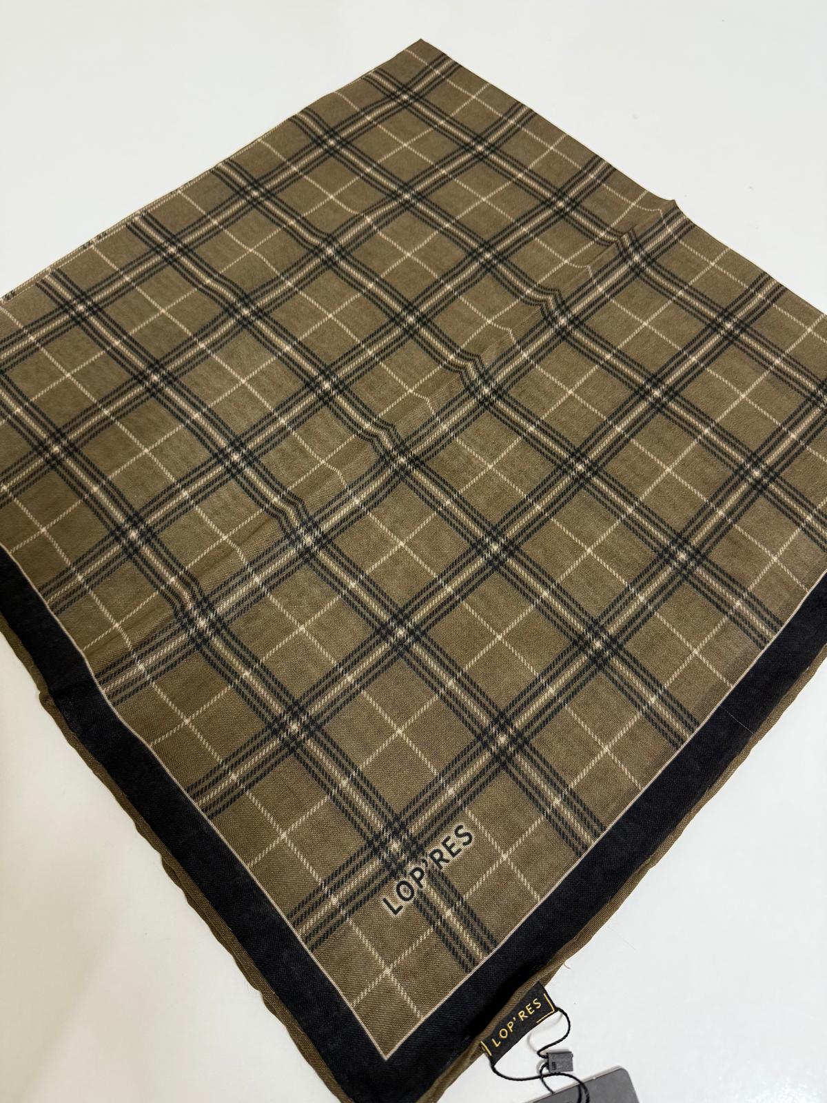 SOFT KETEN EŞARP EKOSE DESEN 07