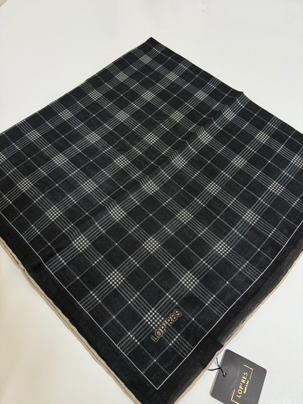 SOFT KETEN EŞARP EKOSE DESEN 04