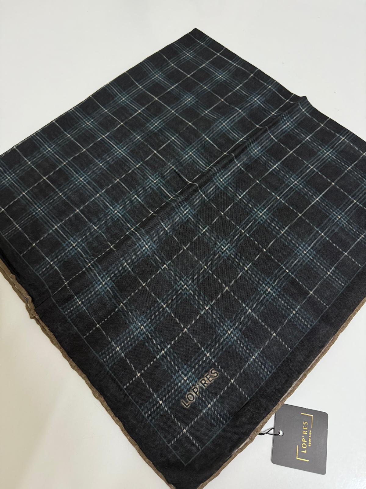 SOFT KETEN EŞARP EKOSE DESEN 01