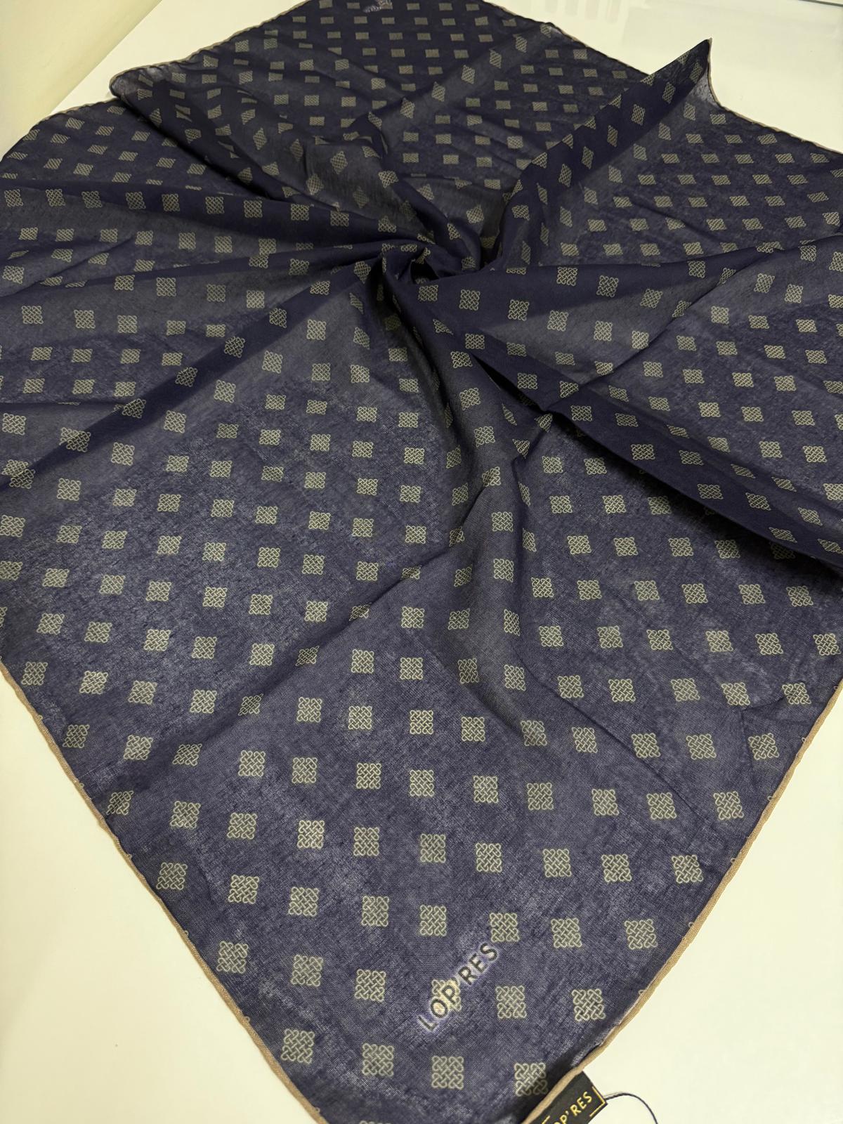 SOFT KETEN EŞARP MONOGRAM DESEN 12
