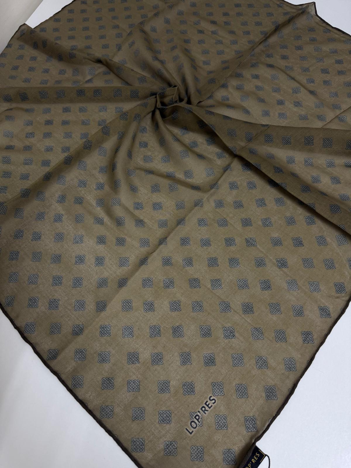 SOFT KETEN EŞARP MONOGRAM DESEN 11