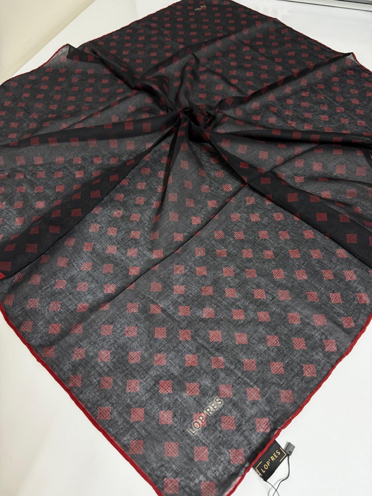SOFT KETEN EŞARP MONOGRAM DESEN 10